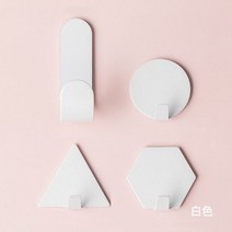 용접 금속 주물용 후크 부착 스테인레스 스틸 수건 걸이 4 개 가족 가운 걸이 후크 모자 가방 가족 가운 모자 가방 키 접착 벽 걸이, styleA-4pcs-white