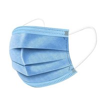 Unifandy 일회용 안면 마스크 100개 팩 보호 먼지 입자 3겹 디자인 및 귀고리 가정 야외 사무실에 이상적 블루