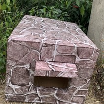 야외 대형견 큰개 진돗개 강아지 판넬 난방 조립식 개집 실외 플라스틱 보온 강아지집 001 DIY 수제 애완, 락 패턴 스퀘어 홀 (슬로_트럼펫(고양이 1-2마리)