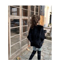 여성 페이크 밍크 베스트 인조 여우털 조끼 아우터