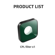 고프로호환하우징 방수케이스Gopro 11 필터 알루미늄 합금 스포츠 카메라 렌즈 UV 보호 미러 CPL 액세서리, 02 CPL