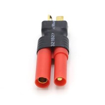 HXT 4.0T 플러그 암수 어댑터 리포 배터리 불렛 딘 무선 커넥터 RC 드론 자동차 보트 4mm, 02 T Male to 4.0