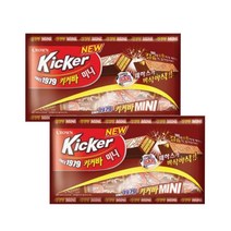 크라운제과 키커바 미니 392g x 2개 단품 기분전환 웨하스 초코바 초콜릿, 1개