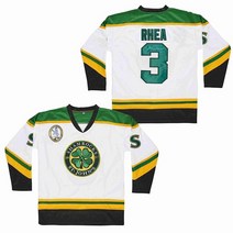 아이스하키저지 의류BG 아이스 하키 유니폼 St John's Shamrocks 3 Rhea 저지 자수 바느질 야외 스포, 03 WHITE_05 XXL