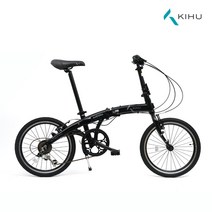 브랜드없음 키후 오로라 KIHU AURORA 접이식 미니벨로 자전거 신제품 완조립, 완조립배송, 리얼블랙