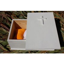 백색 반료동물 관 장례용품 반려동물 장례식 나무관, 내부 치수 60x35x22cm