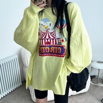 봉시스터즈 파크박스긴팔티 여성티셔츠 박스티 긴팔 롱티 루즈핏 오버핏 레이어드티 봄티셔츠