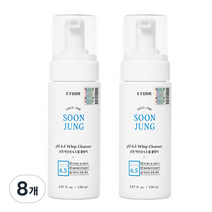 에뛰드하우스 순정 약산성 6.5 휩 클렌저, 8개, 150ml
