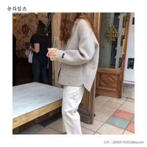미니체크 세미정장 자켓