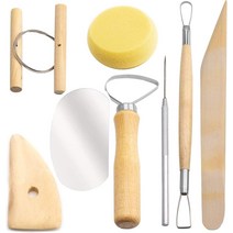 도자기 공예 도구 세트 8Piece Modelling Tool Set Ceramic Clay Carving for Potters High Quality, 한개옵션1, 한개옵션0