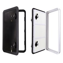 380x680 대형사이즈 서비스도어 캠핑카 카라반 외부용 방수 알루미늄 수납 문, 중형화이트