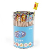소풍도시락 꾸미기용 원형 과일꽂이 핑거푸드용 다용도 데코픽 고급스러운