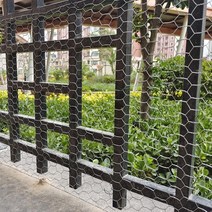 농작물 보호 그물망 멀칭비닐치킨 토끼에 대 한 아연 도금 된 6 각형 철망 울타리 동물 가정용 정원 와이어, 02 0.1x3M