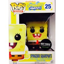 Funko POP 텔레비전 비닐 피규어 - 스폰지밥 네모바지 핫 토픽 독점 야광