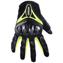 오토바이 용품 고글 커버 크락션 보호대 Suomy 장갑 통기성 여름 장갑 shockproof 전체 손가락 사이클링 guantes moto luvas motocross 장갑, su10 그린, XL