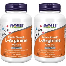 나우푸드 아미노산 보충제 L 아르기닌 1000mg 120타블렛 2팩, 나우 푸드 L아르기닌 1000mg 120정 2팩