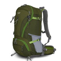 등산배낭 RUPES 방수커버 포함, 그린, 38L