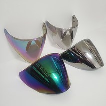 오토바이 헬멧 NHK R1 전용 투명 스모크 실버 레인보우쉴드, 다크레인보우