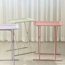 소파 침대 접이식 사이드테이블 6color, 옐로