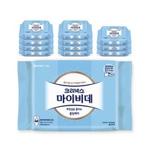 크리넥스 마이비데 클린케어 물티슈 50매 12팩(화장실 물티슈)