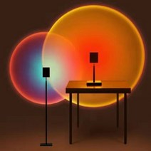 내방안의 스튜디오 사진촬영 조명 무드등 선셋 석양 스탠드 조명, 180cm, 블루라이트