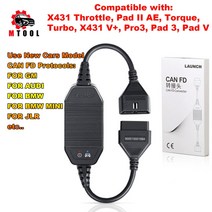 LAUNCH-X431 CAN FD 어댑터 코드 리더 CANFD 케이블카 진단 스캐너 X431 V + 패드 III PRO3 PRO3S + 패드 II 최신 gm용