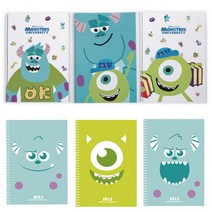 말랑상회_몬스터대학교 스프링 유선 노트 랜덤 10권 세트_말랑MLS+oreㅋ, 단일상품＞, 단일상품＞