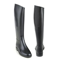 Equi-Essentials 83.8cm(33인치) 아동용 카뎃 플렉스 그레이트 더 와이드 카프 고무 부츠 블랙