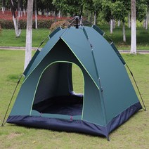 캠핑 낚시 간편 원터치 텐트 야외용품 3인용 4인용 피크닉 나들이, 2.다크그린