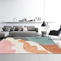 키밍 북유럽 거실 카펫트 모던 아트 러그 인테리어, 80x160cm_B