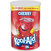 쿨에이드 체리 파우더 체리콕 가루 분말 63oz(1.78kg) 6팩 Kool-Aid Cherry Sweetened Powdered Drink Mix