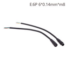 Ebike 액세서리 옵션 케이블 방수 커넥터 디스플레이 핀 기본 2/3/4/5/6Pin, 01 E