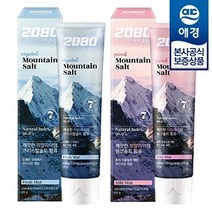애경 2080 히말라야 마운틴 퓨어 솔트 치약 120g x12개, 핑크솔트 x6개 + 크리스탈솔트 x6개