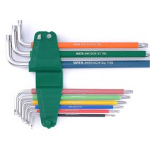 사타 컬러 육각 엑스트라 롱 별렌치 9PCS 세트09702CH