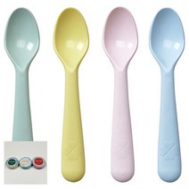 안전하고 무해한 어린이 유아용 스푼세트4종+DASHY행주 [이케아정품], 스푼세트 x 3개 +DASHY행주1개