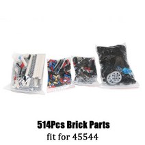 블럭 팩 당 514Pcs MOC 빌딩 블록 부품 키트 로봇 ev3 45544 코어 세트 Mindstorms EV3 9898 45560 Diy 완구, [01] 514Pcs Parts