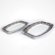 멜라민 밤부 직타원접시 2size, 1호