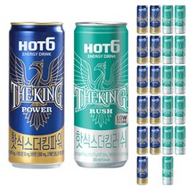 핫식스 더킹 355ml 러쉬 12캔+파워 12캔, 단일품목