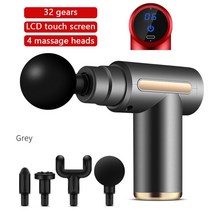 신체 전기 경추 목 마사지 기계 피스톨 도구 신체 물리 치료 마사지기 메신저건 근막, 110V, 01 AQJMQ03-Grey