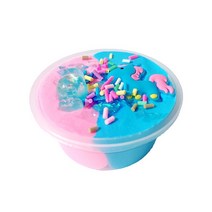두 가지 색상 DIY 손 모델링 점토 퍼티 점액 놀이 반죽 자기 Plasticine 어린이 완구 유니콘 장난감 60ML /100ML, [05] 60ML Blue