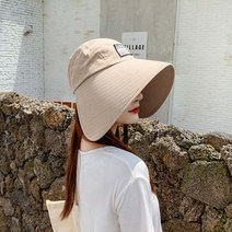 여성 빈티지 햇빛 자외선차단 썬캡 벙거지