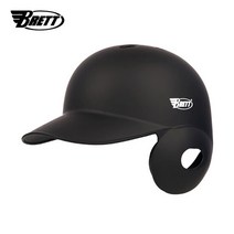 브렛 프로페셔널 베팅 야구 헬멧(무광블랙) 우타자용, 2XL
