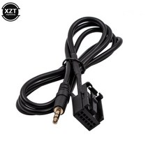 CD 6000 3.5mm AUX 오디오 입력 어댑터 연결 케이블 Ford Fiesta Fusion Transit Car 잭 플러그, 01 black