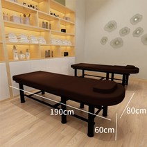 안마 지압 침대 마사지 베드 찜질 접이식 타이 중국 마사지, 190x80x60 원형의 갈색 배열판