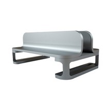 맥북 노트북 수직 클램쉘 스탠드 거치대, 실버