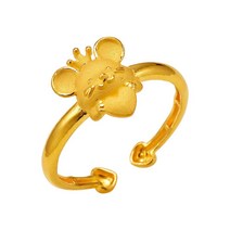 한국금다이아몬드 아기 순금 돌팔찌 크라운 쥐 24K 18.75g 100일 선물