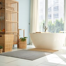 모노플랫 논슬립 튜브매트 120cm x 1M 미끄럼방지 욕실매트, 그레이