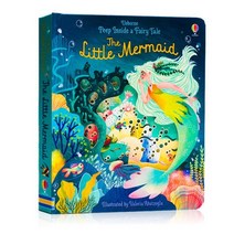 영어공부 언어발달 파닉스장난감 Usborne 내부 엿보기 책 영어 교육 그림책 동화 학습 장난감 몬테소리 재료 선물, [27] the little mermaid