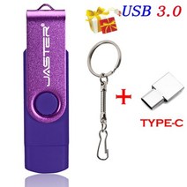 사용자 정의 로고 OTG 마이크로 USB 플래시 드라이브 64GB 스마트 폰 외부 스토리지 무료 키 체인 C 타입 펜 드라이브 32GB 메모리 스틱 16GB, 09 Purple_02 8GB