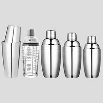 코스토프 칵테일도구 스테인레스 스틸 칵테일쉐이커 세트, 1개, 칵테일 쉐이커 350mL